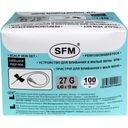 SFM Устройство для вливания в малые вены, 27G (0,40х19мм), серый цвет, 100 шт.